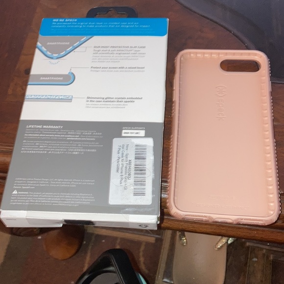 Speck designed for impact iPhone case, pink glitter NWT - Picture 3 of 4